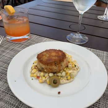 Topper's - Lobster and Crab Cake - they split for us - New American Near Me - Nantucket, Massachusetts