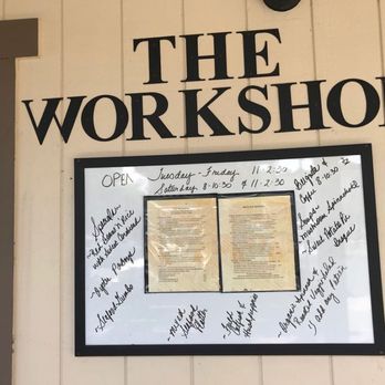 The Workshop - The order board. Specials are written out. - Cajun/Creole Near Me - Benicia, California The Workshop - The order board. Specials are written out. - Cajun/Creole Near Me - Benicia, California