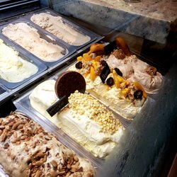 The Buffet - Sweet corn gelato, tasted a bit buttery for my taste but trying new flavors are fun!