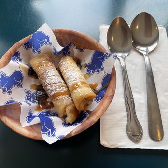 Tabachoy - Turon (banana spring roll with caramel sauce). - Filipino Near Me - Philadelphia, Pennsylvania Tabachoy - Turon (banana spring roll with caramel sauce). - Filipino Near Me - Philadelphia, Pennsylvania