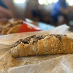 Portillo's Allen - Beef & Cheddar Croissant, dipped