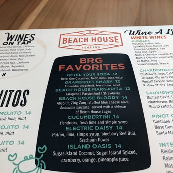 Beach House - Menu glimpse - Bars Near Me - Pompano Beach, Florida Beach House - Menu glimpse - Bars Near Me - Pompano Beach, Florida