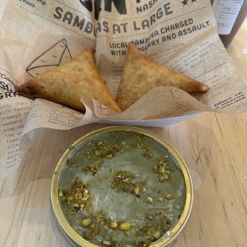 The Horn - Pistachio cheesecake and sambusas - Desserts Near Me - Nashville, Tennessee
