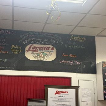 Loretta's Authentic Pralines - Menu board - Bakeries Near Me - New Orleans, Louisiana Loretta's Authentic Pralines - Menu board - Bakeries Near Me - New Orleans, Louisiana