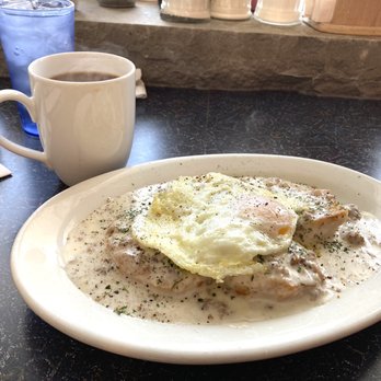 Spices Cafe - Cup of coffee with the biscuits and gravy. - American Near Me - Denver, Colorado Spices Cafe - Cup of coffee with the biscuits and gravy. - American Near Me - Denver, Colorado