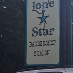 Lonestar Barbershop - Street sign