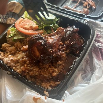 Caribbean Starr Restaurant - Rice and jerk chicken - Caribbean Near Me - New York, New York