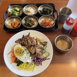 The Works Bibimbap. The Works Bibimbap.