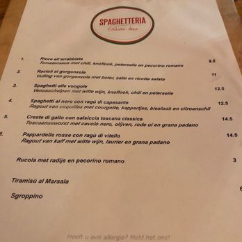 Spaghetteria - I had the #1 (past with spicy red sauce) and boyfriend had #7 (veal). - Italian Near Me - Amsterdam, New Hampshire