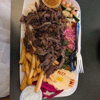 Mila's Shawarma - Mixed lamb, beef, and chicken shawarma plate - Middle Eastern Near Me - Richmond, Virginia