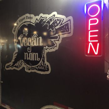 The Vegan Nom - Food truck exterior - Vegan Near Me - Austin, Texas