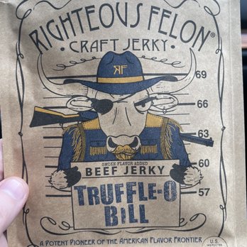 Fausto Coffee - Righteous Felon Truffle-0 Bill Beef jerky - Coffee & Tea Near Me - Lincolnton, North Carolina