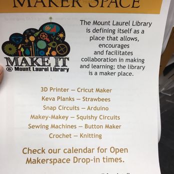 Mount Laurel Library - Be a maker - Libraries Near Me - Mount Laurel, New Jersey