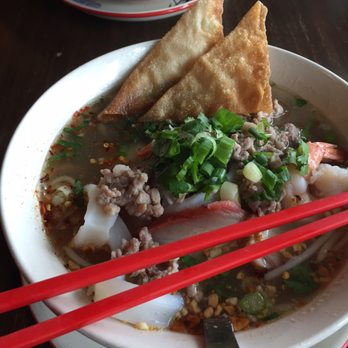 Thai Noodle Etc - Seafood tom yum. Tame for 'medium', but tasty. - Thai Near Me - Beaverton, Oregon Thai Noodle Etc - Seafood tom yum. Tame for 'medium', but tasty. - Thai Near Me - Beaverton, Oregon
