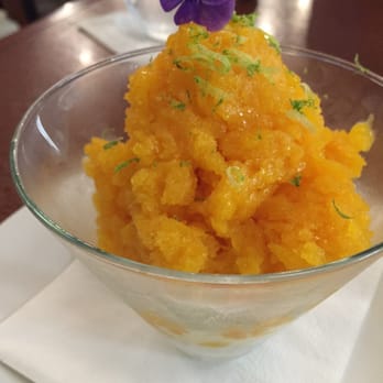 MW Restaurant - 09.07.15 MW Restaurant Mango "Shave Ice" - New American Near Me - Honolulu, Hawaii