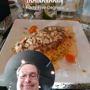 Forty Five Degrees - Stuffed tilapia with crab meat. Delish! - Sushi Bars Near Me - Indianapolis, Indiana Forty Five Degrees - Stuffed tilapia with crab meat. Delish! - Sushi Bars Near Me - Indianapolis, Indiana