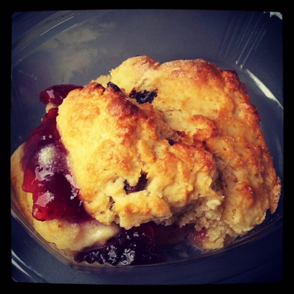The Mad Hatter's Tea Party - Scone with strawberry preserve and clotted cream - Coffee & Tea Near Me - Bath, BAS