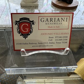 Gariani Menswear - Sewing & Alterations Near Me - Dallas, Texas Gariani Menswear - Sewing & Alterations Near Me - Dallas, Texas