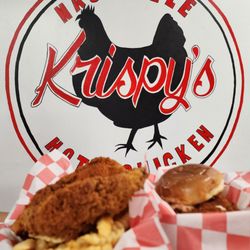Krispy's Nashville Hot Chicken - Classic chicken sandwich and 3 Tenders
