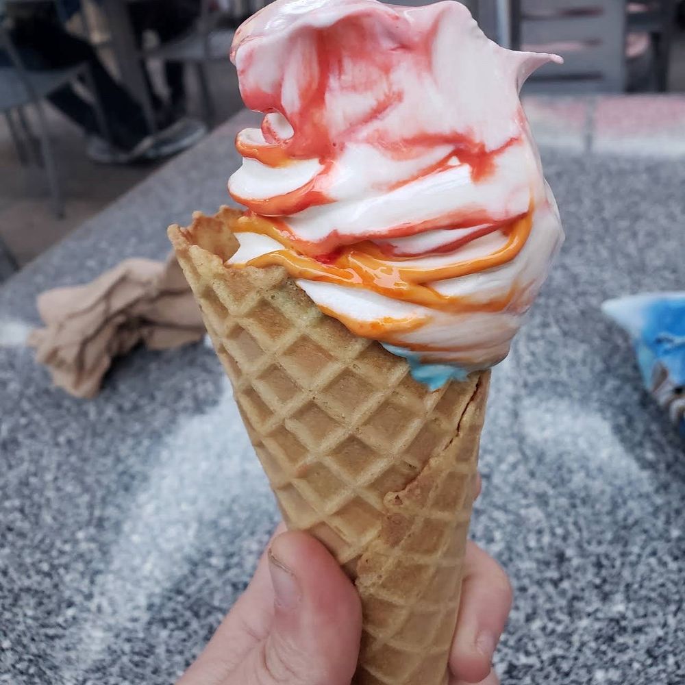 Tropical sunset ice cream Tropical sunset ice cream