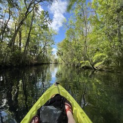 Kayaking through the canal