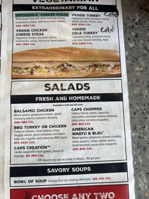 Menu photo 2 Capriotti's Sandwich Shop Indianapolis, IN