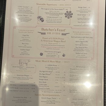 COTE Miami - Menu - Korean Near Me - Miami, Florida