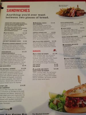 Menu photo 1 Boston Pizza Orleans, ON