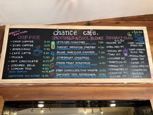Menu photo 6 Chance Cafe Vancouver, BC Menu photo 6 Chance Cafe Vancouver, BC