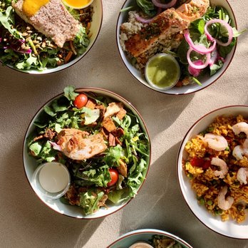 Everytable - Salmon Superfood Salad Homegirl Salmon Adobo Elote Caesar salad Smoky Spanish rice and shrimp Southwest chipotle chicken bowl - Salad Near Me - Inglewood, California Everytable - Salmon Superfood Salad Homegirl Salmon Adobo Elote Caesar salad Smoky Spanish rice and shrimp Southwest chipotle chicken bowl - Salad Near Me - Inglewood, California