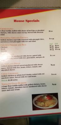 Menu photo 2 El Nopalito Grill Miner, MO