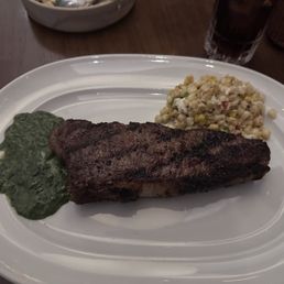 New York* Mexican Style Street Corn  Lime Cream  Cotija  Tajin Classic Creamed Spinach  Fried Organic Egg*