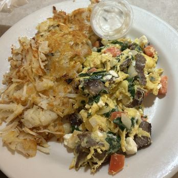 Bloomingdale Cafe Breakfast & Lunch - Greek scrambler - Breakfast & Brunch Near Me - Roselle, Illinois Bloomingdale Cafe Breakfast & Lunch - Greek scrambler - Breakfast & Brunch Near Me - Roselle, Illinois