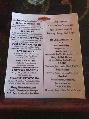 Menu photo 5 Black Jack Washington, DC, DC