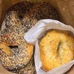 Hidden Bagel - Everything and Rosemary Garlic Sea Salt bagels
