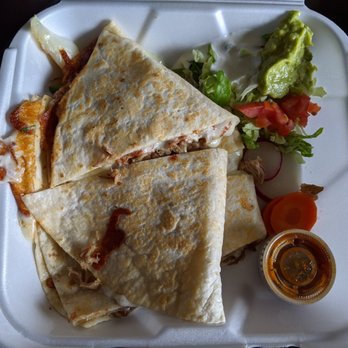 La Sabrosa Taqueria - #5 Quesadilla Maiz (Carnitas) for $10. - Fast Food Near Me - Everett, Washington