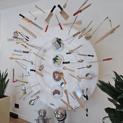 Fairmont Pacific Rim - Art piece in the stupendous hotel restaurant