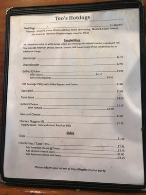 Menu photo 7 Teo's Hot Dogs Pittsfield, MA Menu photo 7 Teo's Hot Dogs Pittsfield, MA