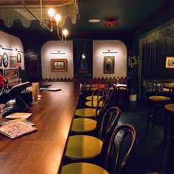 Bar and indoor seating