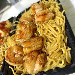 Hacienda Hibachi Food Truck - Shrimp bowl with teriyaki sauce * sub noodles