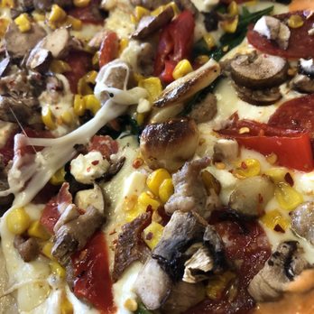 MOD Pizza - White pie with extra cheese and all the topping I want! Yes please! - Fast Food Near Me - Asheville, North Carolina