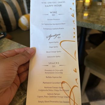 Bar Amorina - Happy Hour menu - Italian Near Me - Denver, Colorado