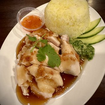 John 3:16 Malaysian Delights - Hainanese Chicken Rice .. comes with soup not shown - Malaysian Near Me - Richmond, British Columbia