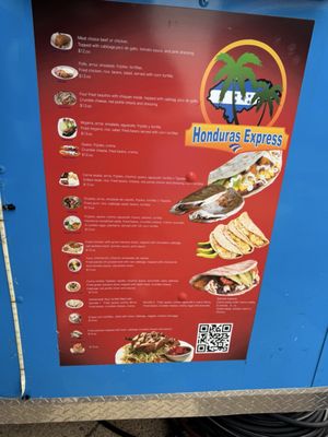 Menu photo 1 Honduras Express Greenville, SC