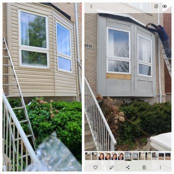 Advanced Roofing & Masonry - Siding added to bay window - Roofing Near Me