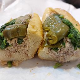Roast Pork Sandwich with Sharp Provolone and Roasted Peppers Roast Pork Sandwich with Sharp Provolone and Roasted Peppers