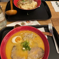 Ukiyo - Sapporo Ramen (spicy miso broth); Tokyo Ramen (shoyu broth)