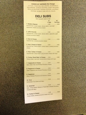 Menu photo 5 Bubba's Subs and Pizza Sanford, NC