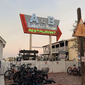 A&B Lobster House - Entrance near the marina, can't miss the neon sign. - Seafood Near Me - Key West, Florida A&B Lobster House - Entrance near the marina, can't miss the neon sign. - Seafood Near Me - Key West, Florida