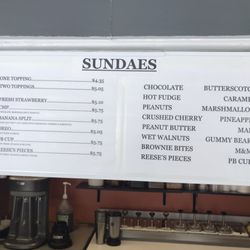 Ice cream menu part 3